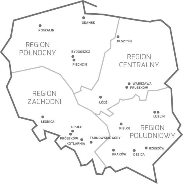 Polbruk Mapa zakładów i siedziby firmy